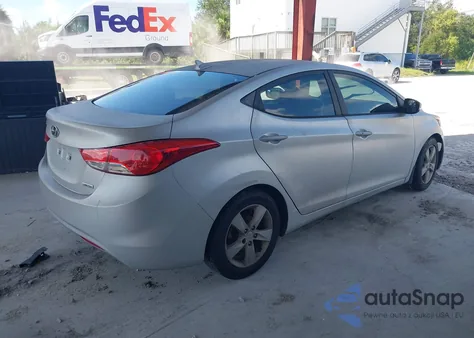2012 Hyundai Elantra Gls из США, поврежденный, VIN 5NPDH4AE4CH069857